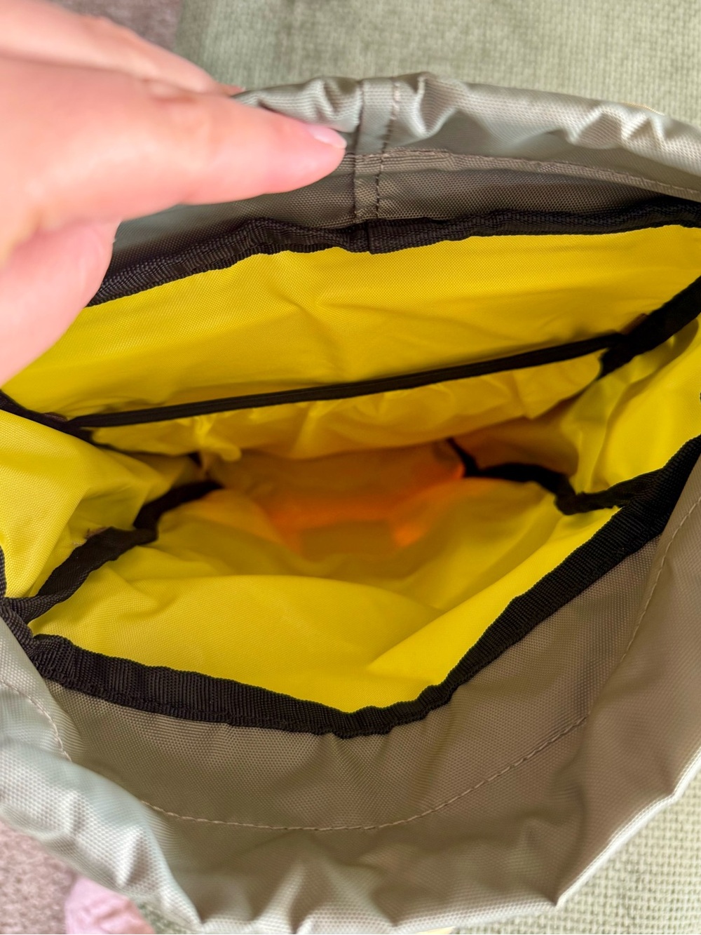 Topo Designs Colorblock Backpack - Yellow/Olive/Orange with Purple Accents - Picture 4 of 4